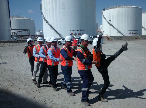 Campaña ciudado de las manos en Puerto Mejillones