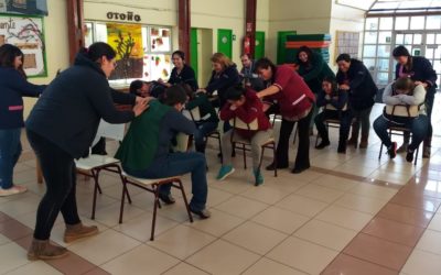 Taller de cuidado de la columna vertebral en jardín infantil de Puerto Montt