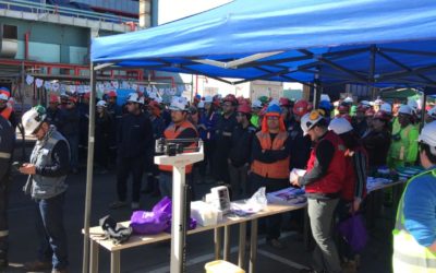 IST participó con apoyo médico y preventivo en feria laboral de empresa Guacolda