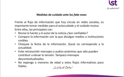 Medidas de cuidado ante fake news