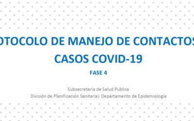 CoVID-19: Protocolo Minsal de manejo de contactos de casos
