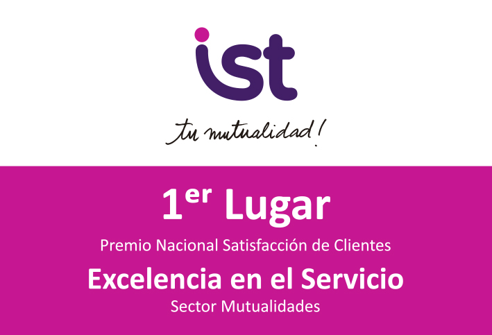 Por cuarto año consecutivo IST obtiene el premio PROCALIDAD en satisfacción de clientes, sector mutualidades